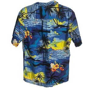 Palmwave Men's Hawaiian Shirt S Tropical Beach Floral Button-Up Casual